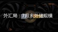 外匯局：7月末外儲規模32043億美元，升幅為0.35%