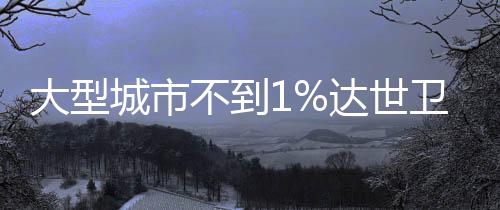 大型城市不到1%達世衛空氣標準