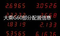 大乘G60部分配置信息曝光 搭1.6/1.5T發(fā)動(dòng)機(jī)