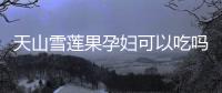 天山雪蓮果孕婦可以吃嗎