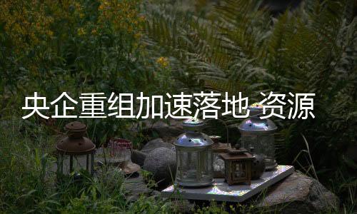 央企重組加速落地 資源全面整合時代來臨