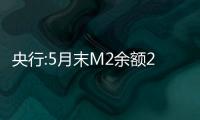 央行:5月末M2余額252.7萬億元,同比增11.1%