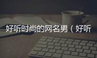 好聽時尚的網名男（好聽時尚的網名男兩個字）