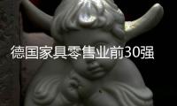 德國家具零售業前30強所占有市場份額