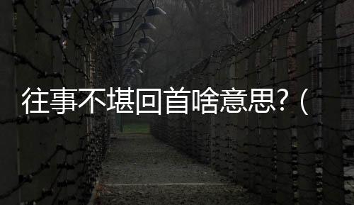 往事不堪回首啥意思?（往事不堪回首什么意思）