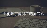 小狗吃了肉就不精神怎么回事(小狗吃了骨頭沒精神怎么辦)