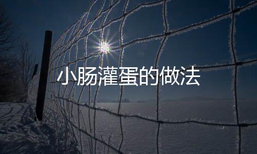 小腸灌蛋的做法