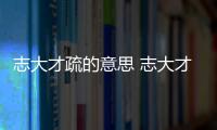 志大才疏的意思 志大才疏是什么意思