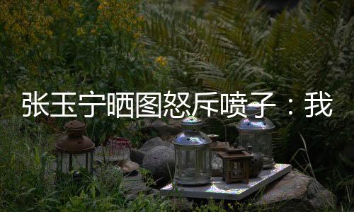 張玉寧曬圖怒斥噴子：我就是想用噴子的方式和他干