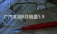 廣汽本田8月銷量5.94萬輛 同比增長1.4%