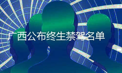 廣西公布終生禁駕名單 112名司機被終生禁駕【熱點新聞】風尚中國網