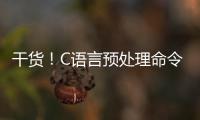 干貨！C語言預處理命令分類和工作原理