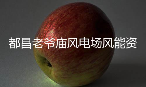 都昌老爺廟風電場風能資源研究