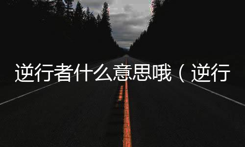 逆行者什么意思哦（逆行者什么意思）