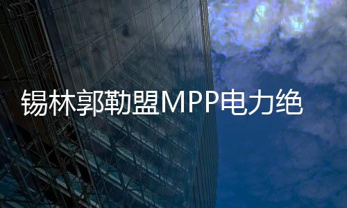 錫林郭勒盟MPP電力絕緣管