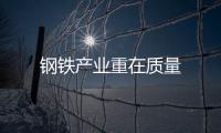 鋼鐵產(chǎn)業(yè)重在質(zhì)量