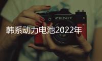 韓系動(dòng)力電池2022年全球市占率降至23.7%