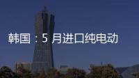 韓國：5 月進(jìn)口純電動(dòng)車銷量同比增87.5%