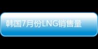 韓國7月份LNG銷售量同比增加7.1%