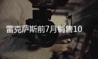 雷克薩斯前7月銷售10.99萬 同比增長31%