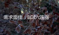 需求面佳，BDI六連漲