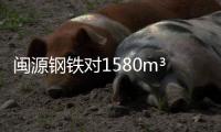 閩源鋼鐵對1580m3高爐進行年修20天，預計影響日均鐵水產量約0.5萬噸