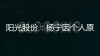 陽光股份：楊寧因個人原因申請辭去公司總裁