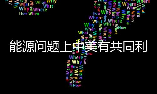 能源問題上中美有共同利益 中國應入G8