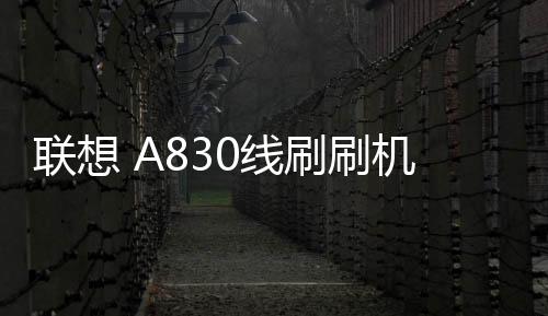 聯想 A830線刷刷機包