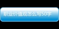 職業(yè)價值觀怎么寫50字（職業(yè)價值觀怎么寫）