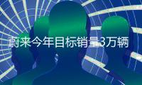 蔚來今年目標銷量3萬輛 營收114億 虧損51億