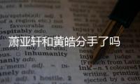 蕭亞軒和黃皓分手了嗎 蕭亞軒最新回應(yīng)：沒(méi)分