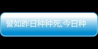 譬如昨日種種死,今日種種生（譬如）