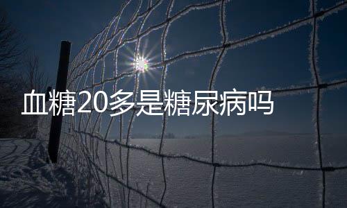 血糖20多是糖尿病嗎 血糖20多怎么辦