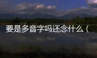 要是多音字嗎還念什么（要是多音字嗎）