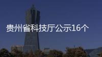 貴州省科技廳公示16個項目驗收結果