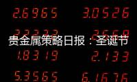 貴金屬策略日報：圣誕節海外休市，貴金屬價格支撐或上移