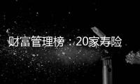 財富管理榜：20家壽險公司，哪家更擅長管理“養老錢”和“保命錢”？