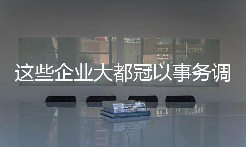 這些企業大都冠以事務調查中心事務調查所等名稱