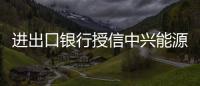 進出口銀行授信中興能源 助力“中巴經濟走廊”建設