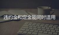 違約金和定金能同時適用嗎（違約金和定金）