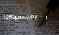 越野車suv排名前十（排名前十的10款大型suv）