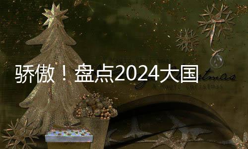 驕傲！盤點2024大國重器驚艷時刻