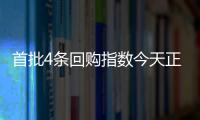 首批4條回購指數(shù)今天正式上線