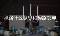 驛路什么意思和驛路黔尋科技軟件下載的詳細介紹