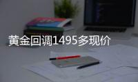 黃金回調1495多現價指導單周即可回本！