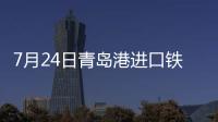 7月24日青島港進(jìn)口鐵礦（9:15）主流品種市場價(jià)格下跌