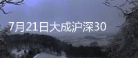 7月21日大成滬深300增強發起式A凈值上漲0.01%