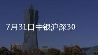 7月31日中銀滬深300等權(quán)重指數(shù)(LOF)凈值上漲0.55%