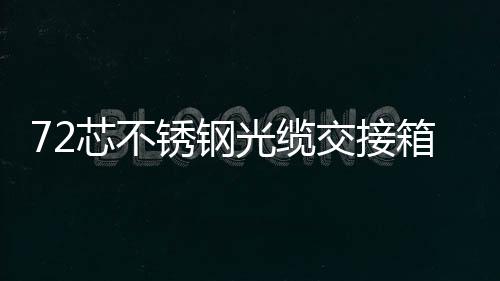 72芯不銹鋼光纜交接箱【尺寸介紹】